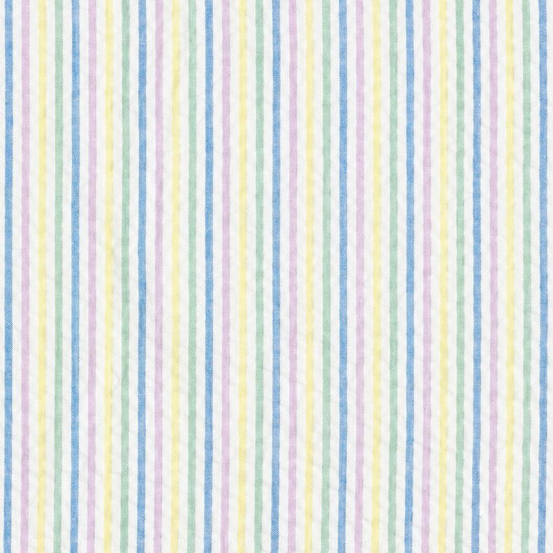 Seersucker Cotton Stripy blend – white, image number 1