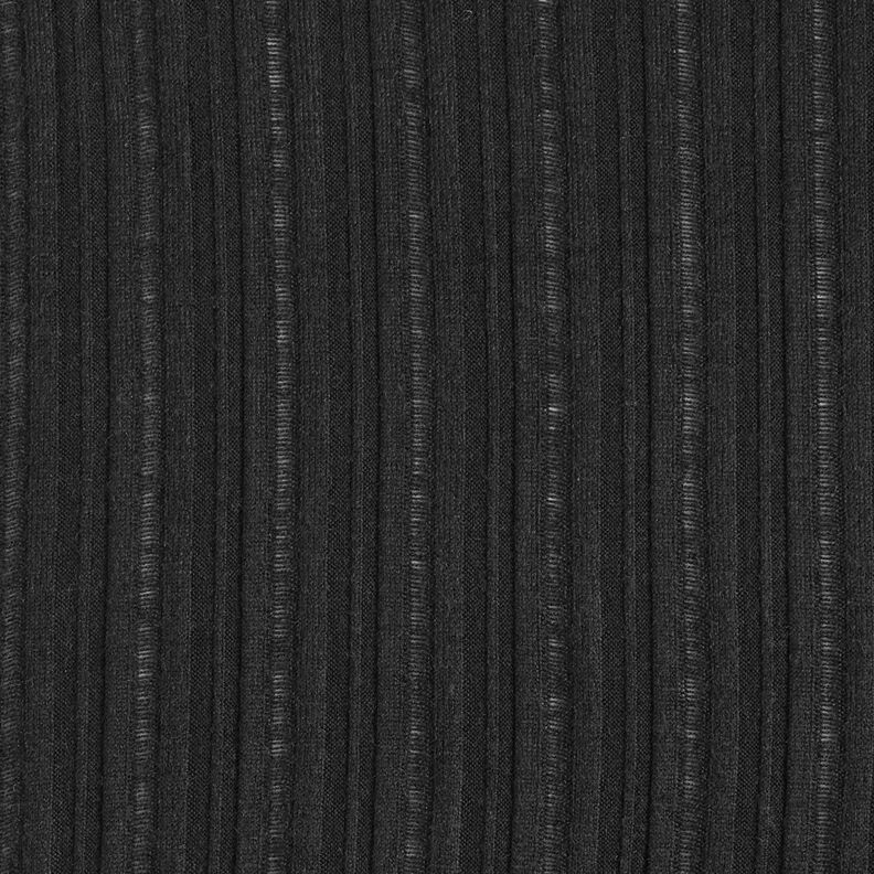 Plain ribbed knit – black,  image number 1