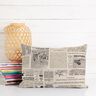 Decor Fabric Half Panama vintage newspaper – natural/black,  thumbnail number 6