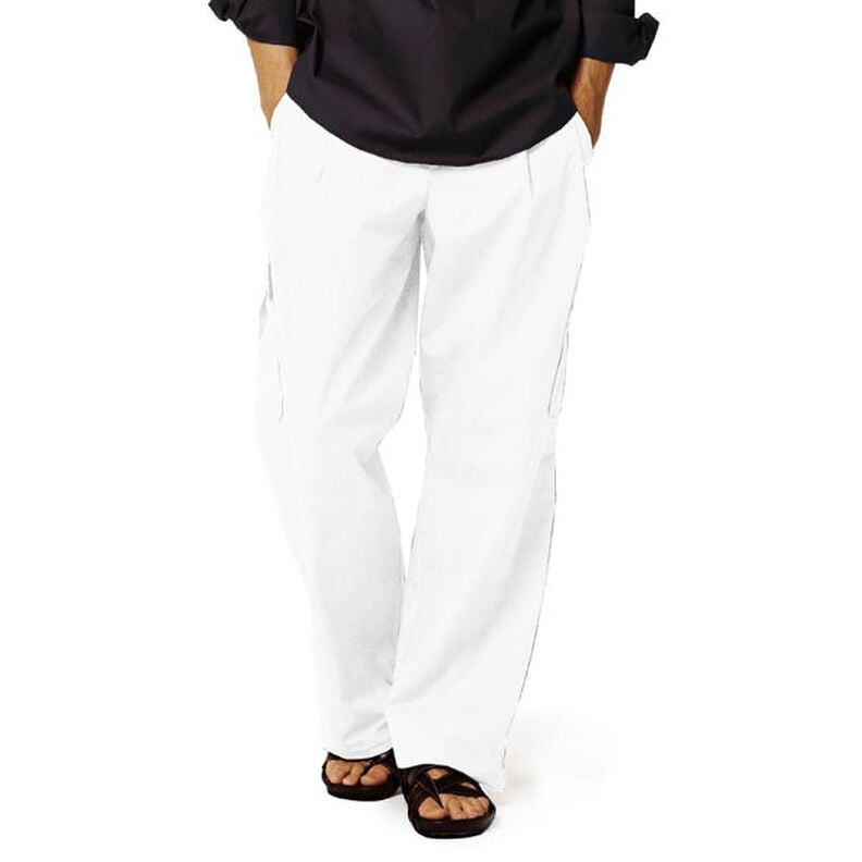 Linen fabric Stretch – white, image number 6