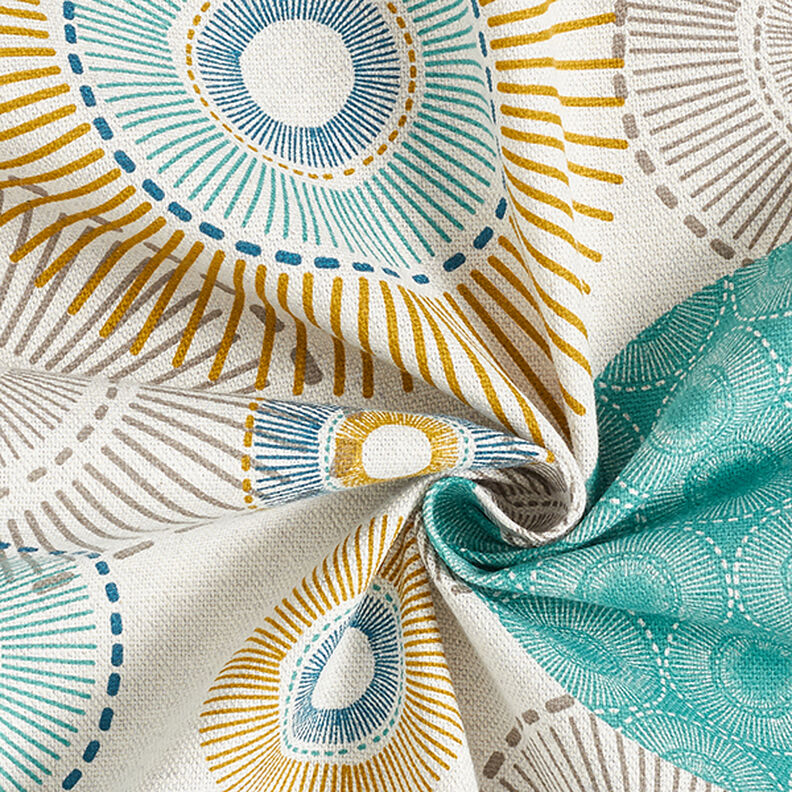 Half Panama Decor Fabric Circles – blue, image number 3