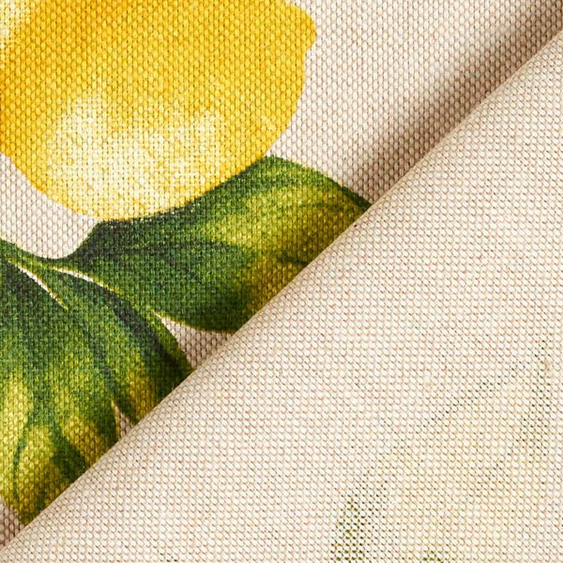 Half Panama Decor Fabric Lemons – natural,  image number 4