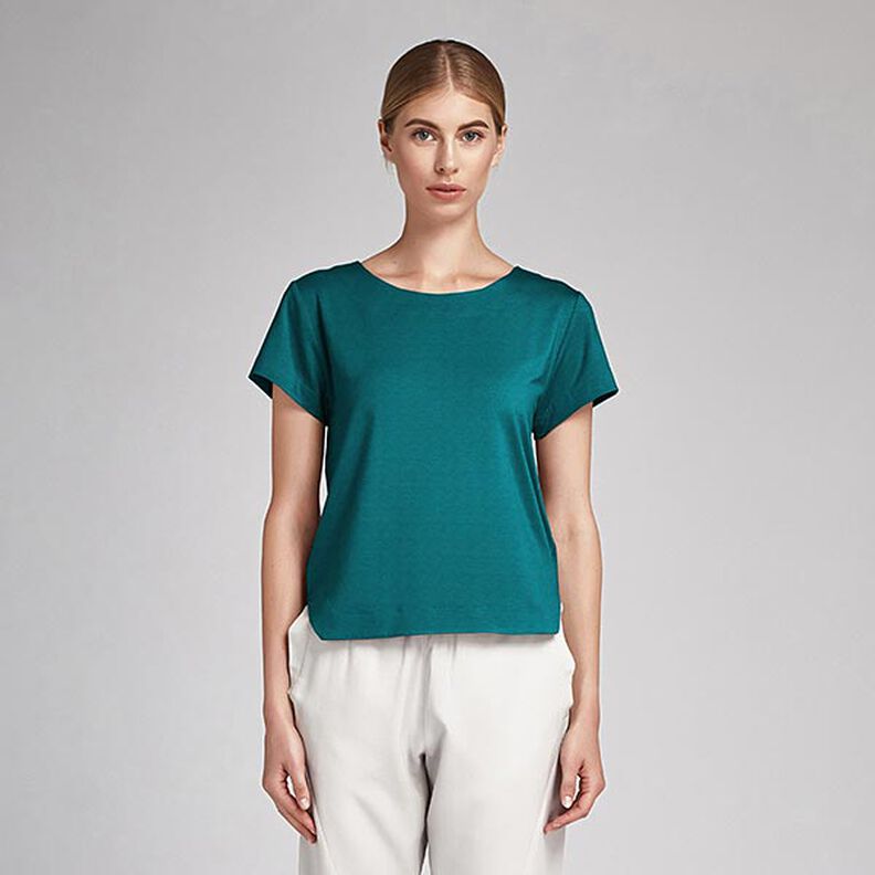 Plain Cotton Batiste – petrol,  image number 5