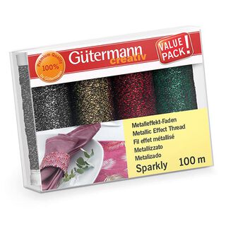 Sparkly Sewing Thread Set [4 spools at 100m] | Gütermann, 