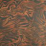 Chiffon with tiger print glitter pinstripes – black/copper,  thumbnail number 1
