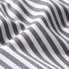 Cotton Poplin narrow stripes – slate grey/white, 