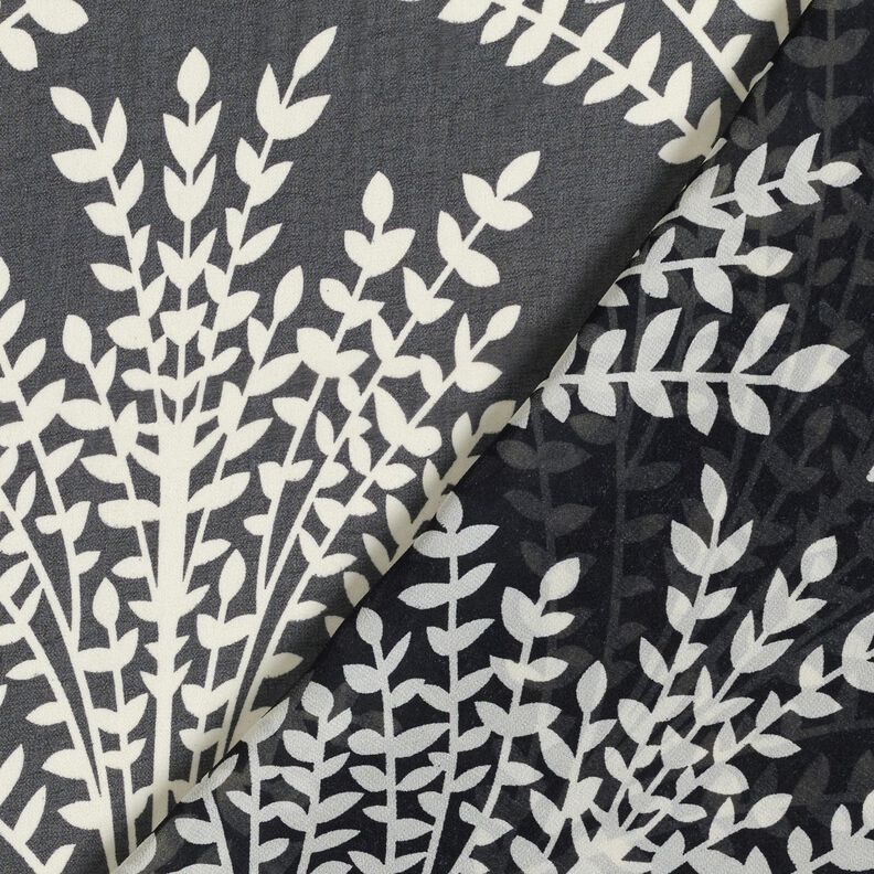 Chiffon large branches – black/white,  image number 4
