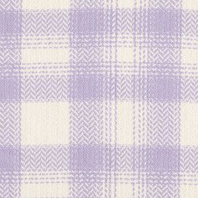 Coat Fabric Cotton Blend checked – mauve/ivory, 