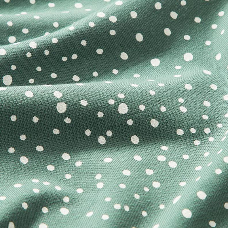 Cotton jersey irregular dots – reed,  image number 2