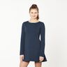 Light Cotton Sweatshirt Fabric Plain – midnight blue,  thumbnail number 6