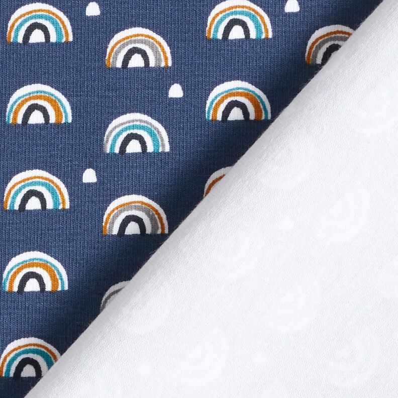 Cotton Jersey little rainbows – indigo,  image number 4
