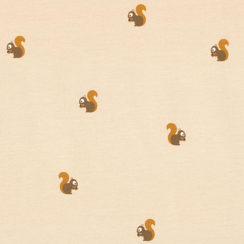 Cotton Jersey squirrel – cashew,  image number 1