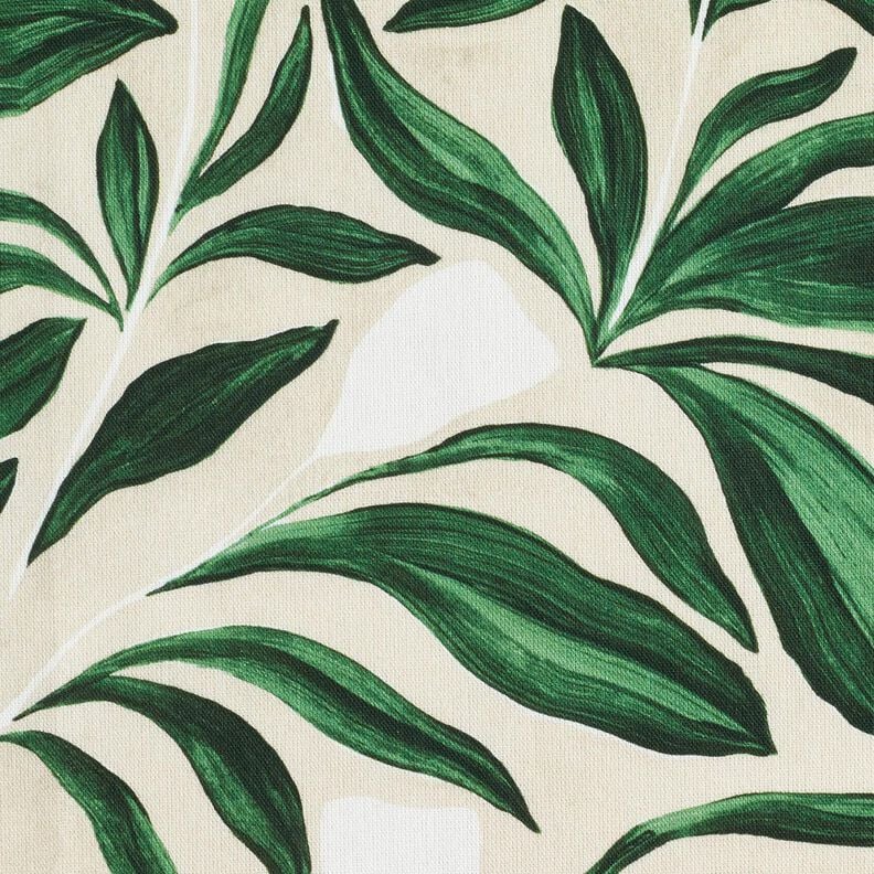 Decor Fabric Canvas sophisticated plants – dark green/natural, image number 5