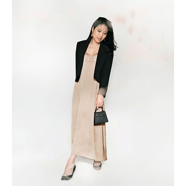 Viscose Satin Plain – sand,  image number 6