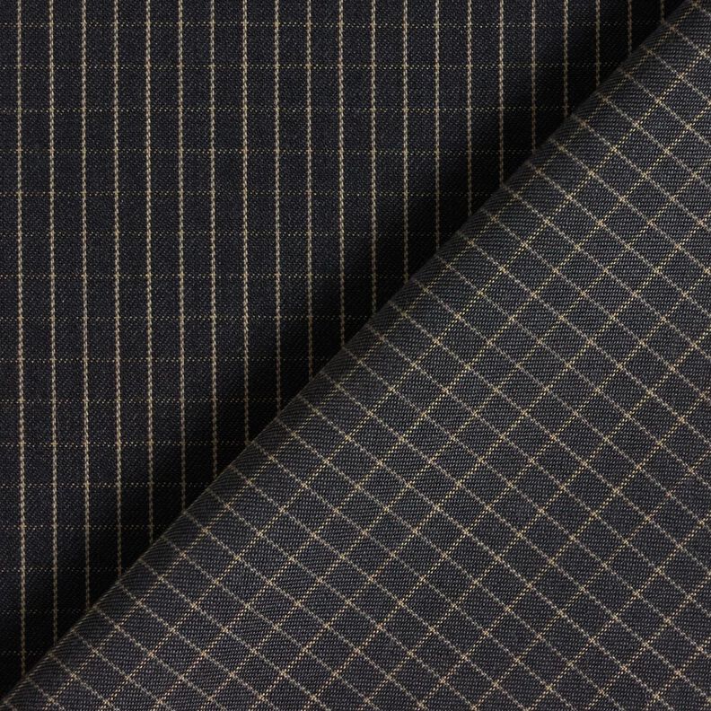 Woollen cloth small check – anthracite/beige,  image number 3