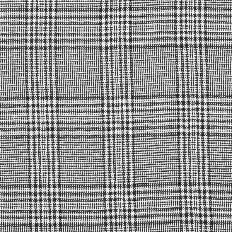 viscose fabric Glen Plaid – white/black,  image number 1