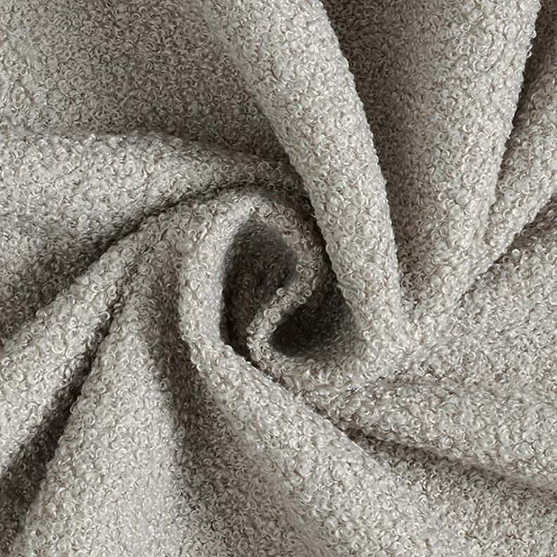 Upholstery Fabric Bouclé – light grey,  image number 1