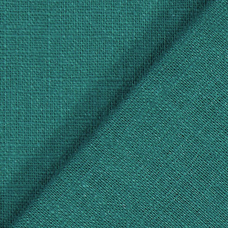 Linen fabric Ramie mix medium – blue spruce, image number 3