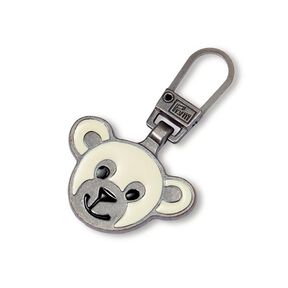 Bear fashion zip [ 38 x 25 mm ] | Prym – offwhite/silver, 