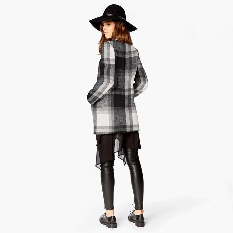 Coat flannel check | Katia Fabrics – misty grey/antique silver, image number 6