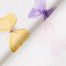 Decor Fabric Half Panama delicate butterflies – white/pastel green,  thumbnail number 4