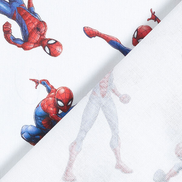 Cretonne Licensed Fabric Spiderman | Marvel – white,  image number 4