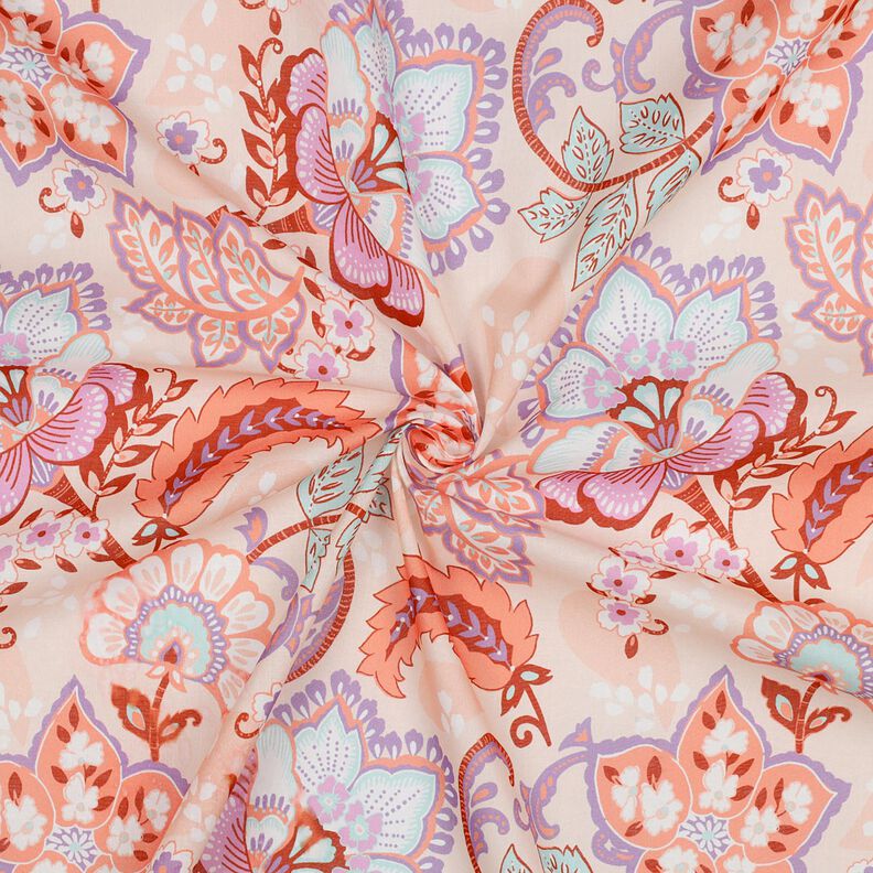 Cotton voile Stella | Nerida Hansen – apricot/lavender,  image number 3