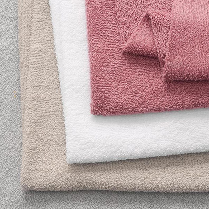 Towelling Fabric – dusky pink, image number 6
