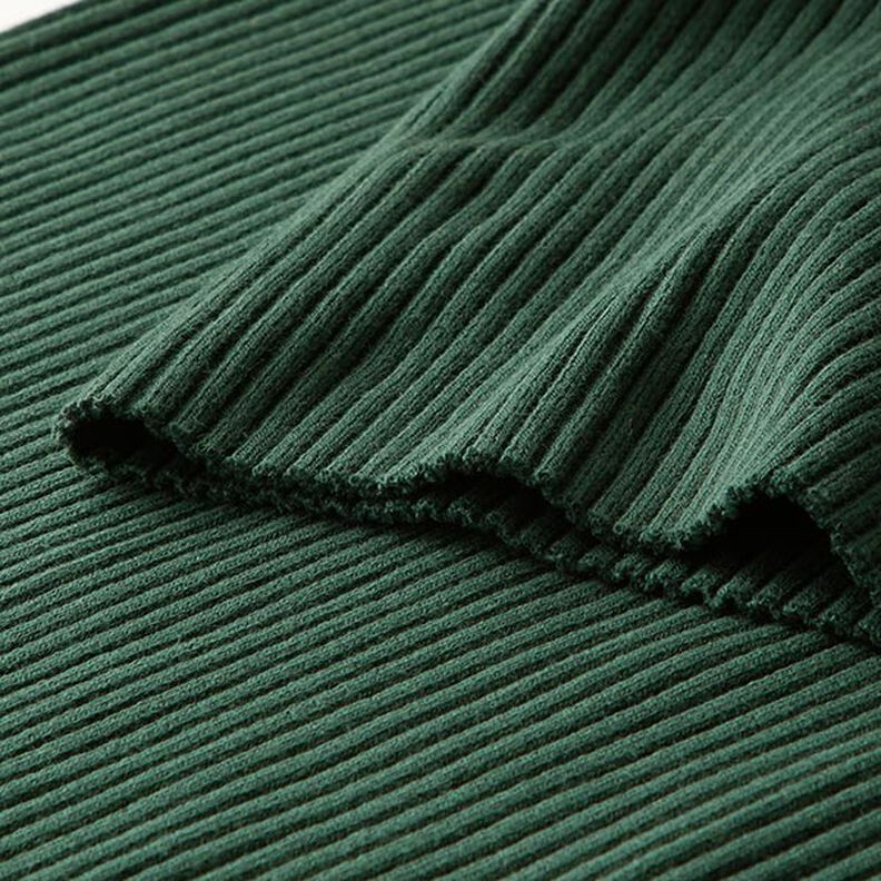 Heavy Hipster Jacket Cuff Ribbing – dark green,  image number 2