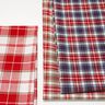 Decor Fabric Canvas colourful checks – taupe/red,  thumbnail number 5