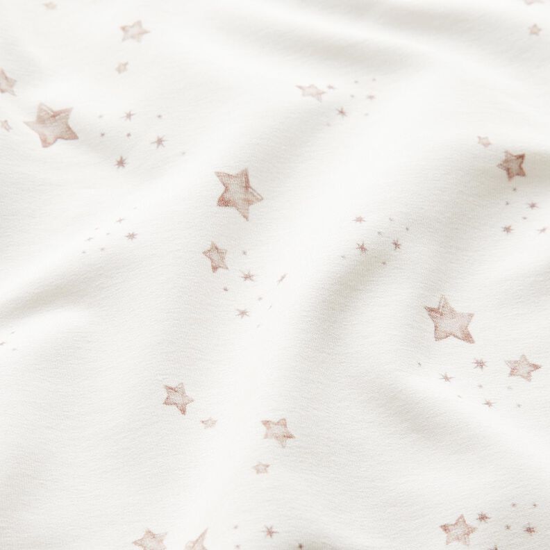 GOTS French Terry Meteor shower Digital Print – ivory,  image number 2