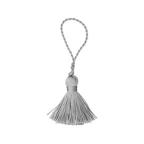 Twist Tassel [40 mm] - grey, 