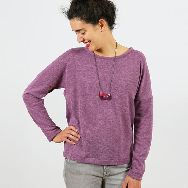 FRAU VEGA - casual jumper with a wrap look in the back, Studio Schnittreif  | XS -  XXL,  image number 2