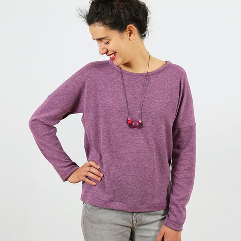FRAU VEGA - casual jumper with a wrap look in the back, Studio Schnittreif | XS - XXL,  image number 2