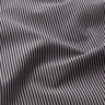 Shirt fabric vertical stripes – black/grey,  thumbnail number 2