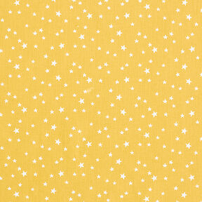 Cotton Poplin irregular stars – mustard, 
