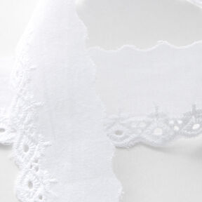 Feston lace ribbon [35 mm] – white, 