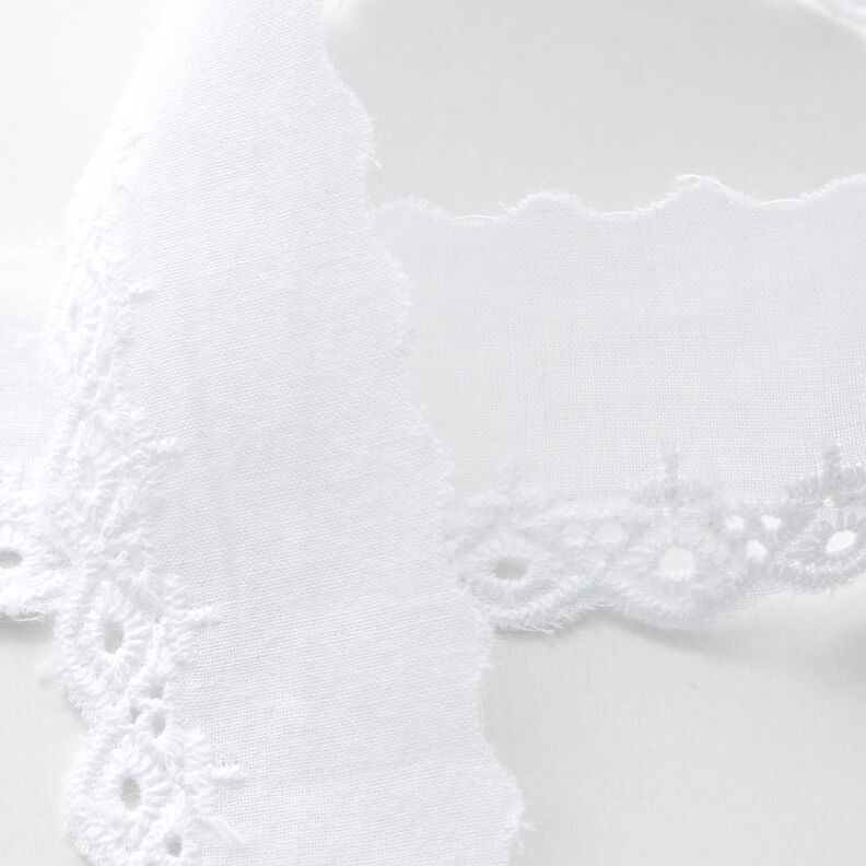 Feston lace ribbon [35 mm] – white,  image number 2