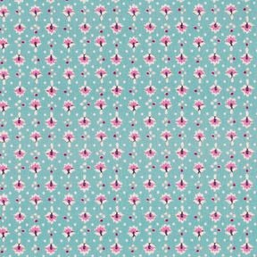 Cotton Poplin small ornaments – mint/pastel purple – mint/pastel violet, 