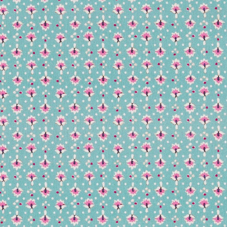 Cotton Poplin small ornaments – mint/pastel purple – mint/pastel violet,  image number 1