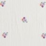 Double Gauze/Muslin embroidered flowers | Poppy Fabrics – white,  thumbnail number 1