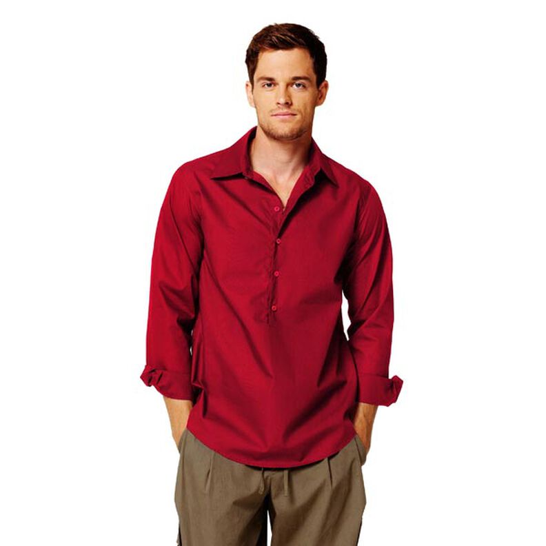 Cotton Poplin Plain – burgundy,  image number 7