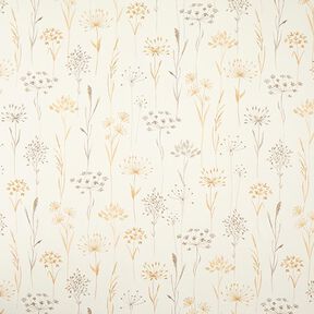 Decor Fabric Half Panama Dried Flowers – light beige, 