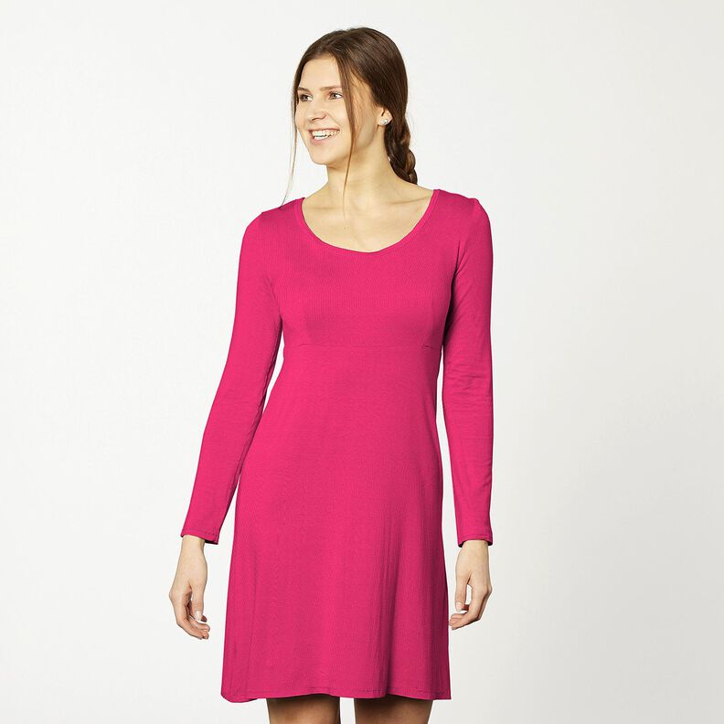 Medium Cotton Jersey Plain – intense pink,  image number 4
