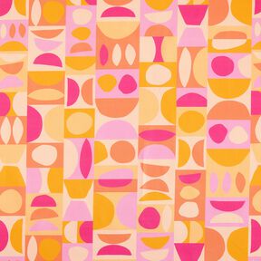 Decor Fabric Half Panama colorful variations – light yellow/pastel violet, 