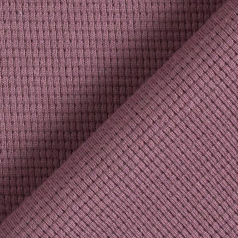 Mini Cotton waffle jersey Plain – aubergine,  image number 4