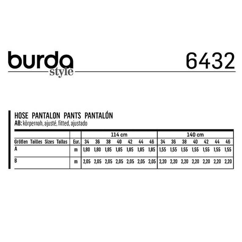 Trousers | 7/8 trousers, Burda 6432 | 34 - 46,  image number 5