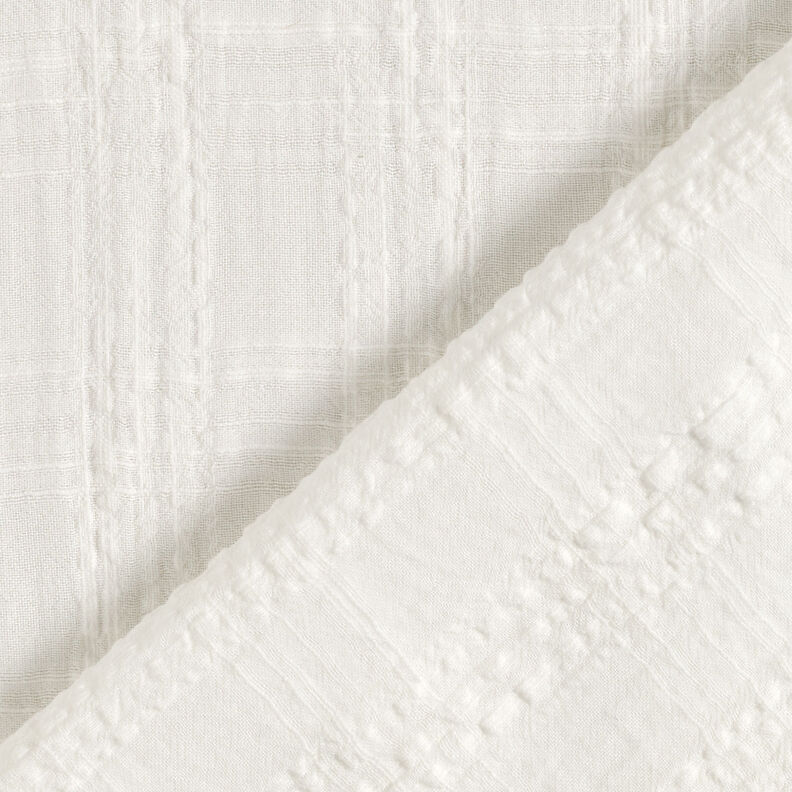 Seersucker cotton viscose blend – white,  image number 5