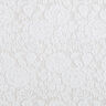 Floral motif fine lace fabric – white,  thumbnail number 1