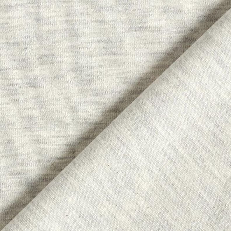 Mottled Medium Cotton Jersey – light grey,  image number 3